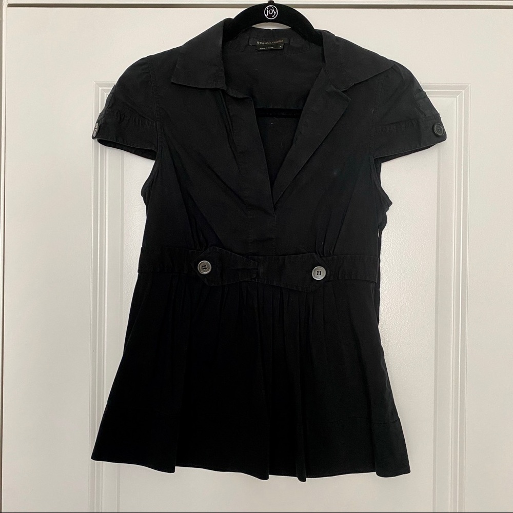 BCBG MaxAzria Black Blouse